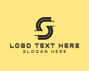 It - Cyber Technology Letter S logo design