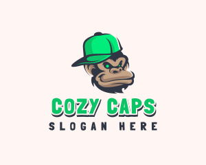 Hip Hop Monkey Hat logo design