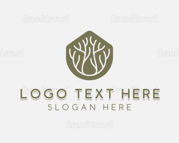 Botanical Tree Gardening Logo