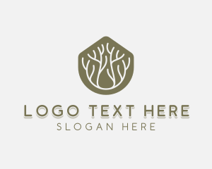 Maple Tree - Botanical Tree Gardening logo design