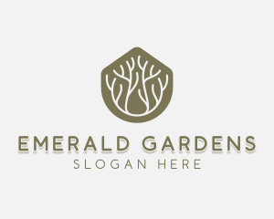 Botanical Tree Gardening logo design