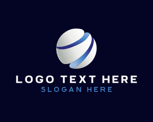 3d - Digital Sphere Technology logo design