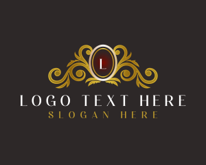 Golden - Floral Luxe Decoration logo design