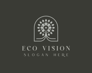 Eco Flower Tree logo design