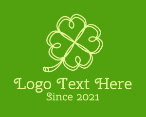 Shamrock - Irish Heart Clover Leaf logo design