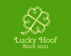 Irish Heart Clover Leaf  logo design