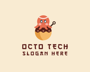 Octopus - Japanese Octopus Takoyaki logo design