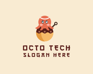 Japanese Octopus Takoyaki  logo design