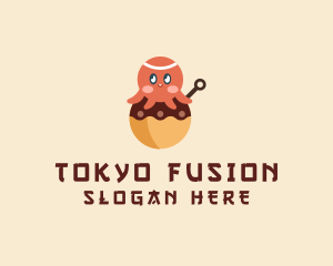 Japanese Octopus Takoyaki  logo design