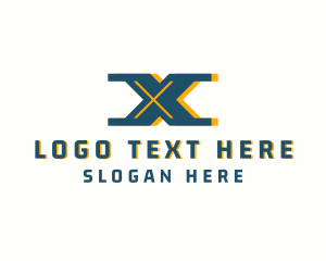 Cyberspace - Tech Letter X Innovation logo design