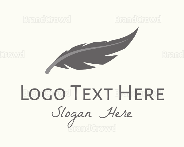 Grey Feather Quill Logo