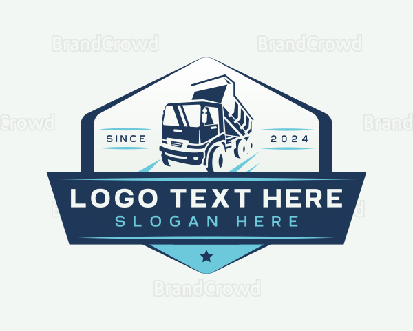 Dump Truck Vehicle Logo