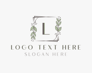 Botanical Floral Leaf Logo