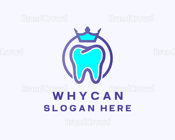 Crown Tooth Dentist Logo