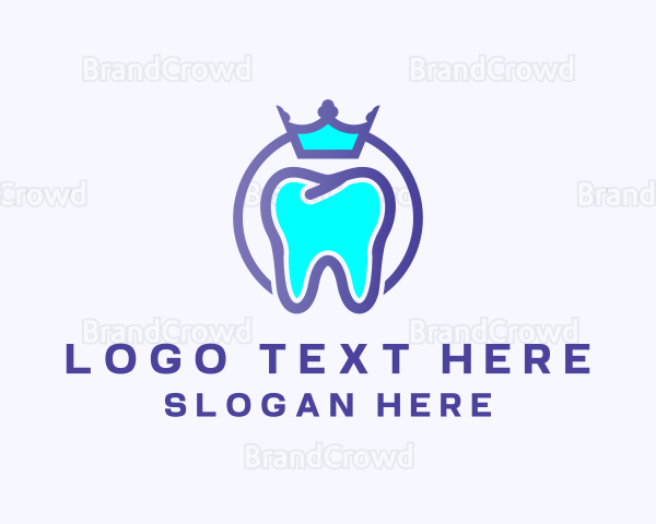 Crown Tooth Dentist Logo