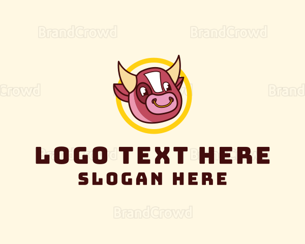 Cartoon Ox Bull Logo