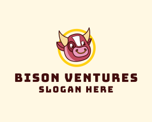 Cartoon Ox Bull logo design