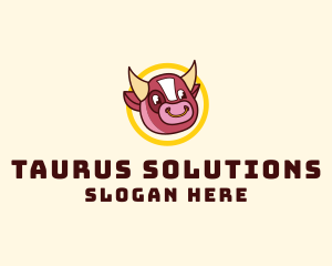 Cartoon Ox Bull logo design