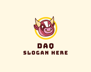 Asian - Cartoon Ox Head logo design