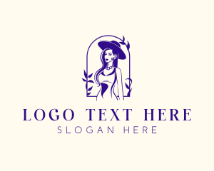Stylish Woman Fashion Logo