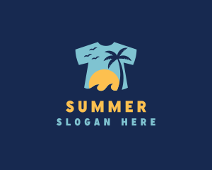 Tropical Tee Shirt logo design