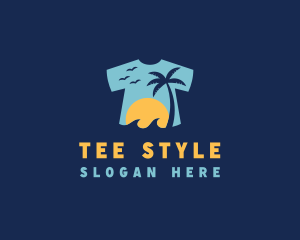 Tropical Tee Shirt logo design