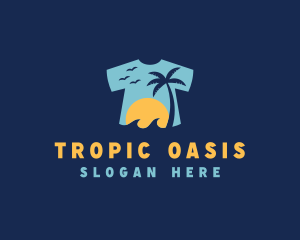 Tropical Tee Shirt logo design