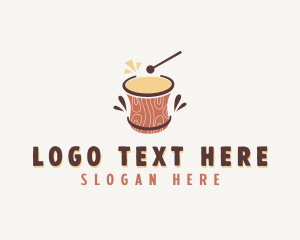 Drum - Cultural African Drum logo design