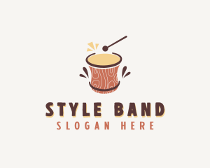 Cultural African Drum logo design