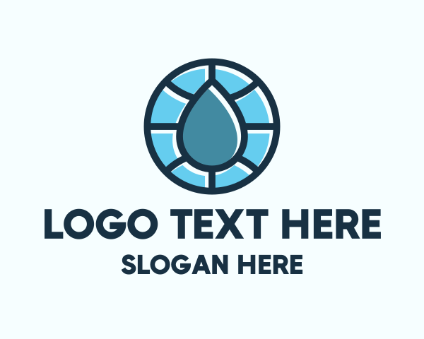 Cleaner - Blue Water Droplet logo design