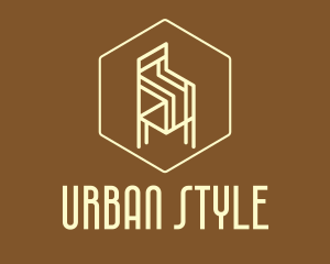 Furniture Design - Geometric Modern Chair logo design