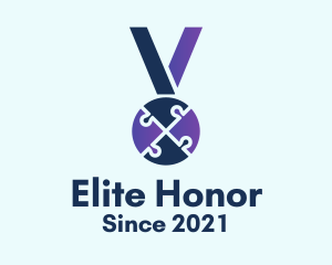 Medal - Puzzle Medal Award logo design