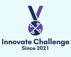 Challenge - Puzzle Medal Award logo design