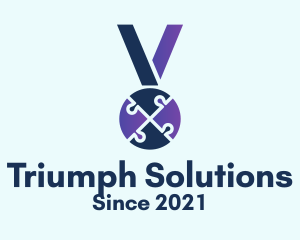 Victory - Puzzle Medal Award logo design