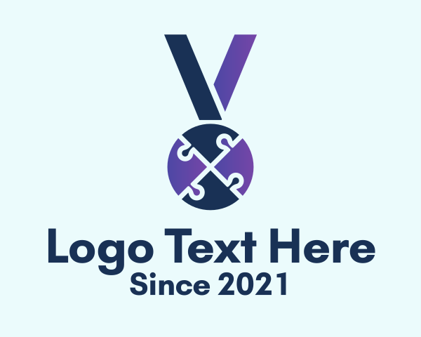 Challenge - Puzzle Medal Award logo design