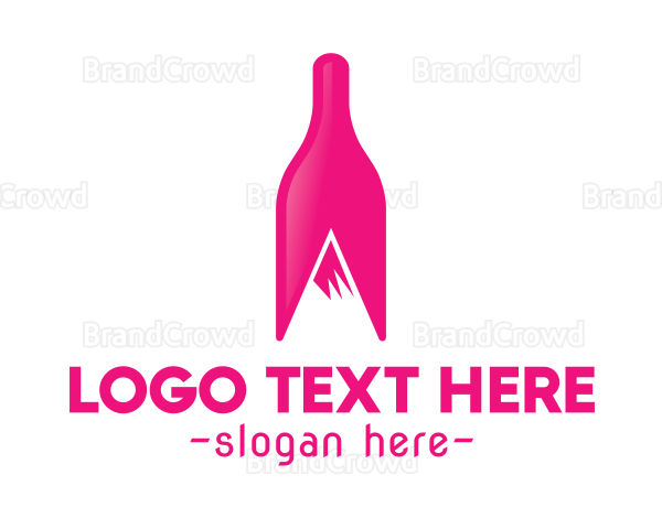 Magenta Wine Mountain Logo