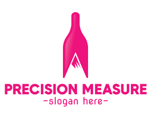 Magenta Wine Mountain logo design