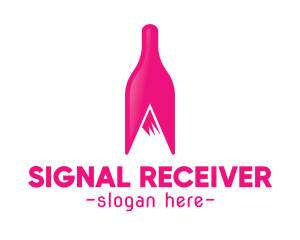 Magenta Wine Mountain logo design