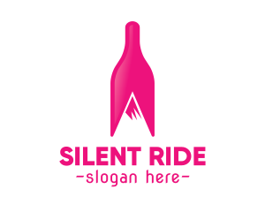 Magenta Wine Mountain logo design