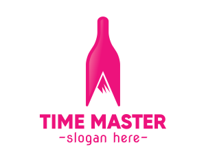 Magenta Wine Mountain logo design