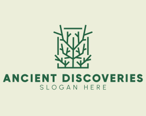 Garden Forest Tree Branch logo design