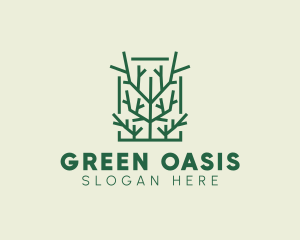 Shrub - Garden Forest Tree Branch logo design