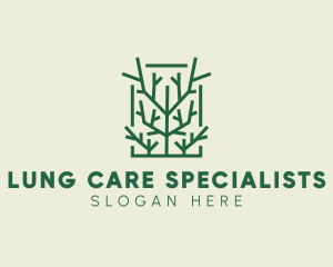 Garden Forest Tree Branch logo design