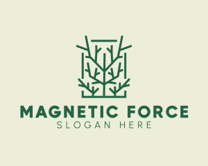 Garden Forest Tree Branch logo design