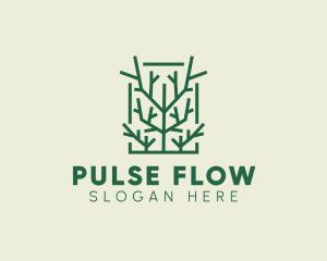 Garden Forest Tree Branch logo design