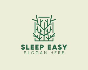 Garden Forest Tree Branch logo design