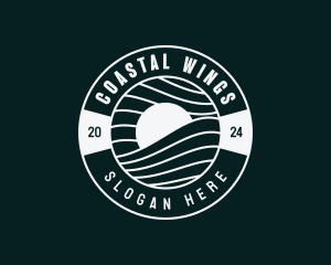 Coastal Sea Waves logo design