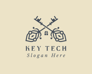 House Key Real Estate logo design