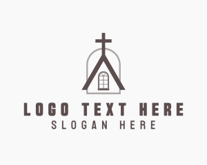 Fellowship - Holy Church Crucifix logo design