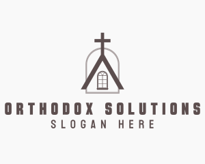 Orthodox - Holy Church Crucifix logo design